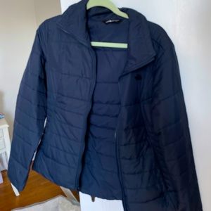 North face navy puffer